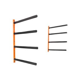 VEVOR Wall Kayak Storage Rack, 4-Capacity Wall Mounted Kayak Holders for Kayak Canoe Paddle Board, Kayak Storage Hooks with Adjustable Padded Arm