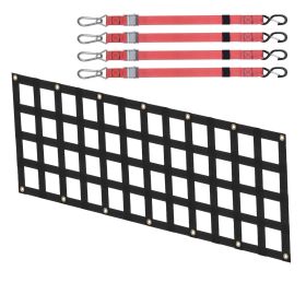VEVOR Tailgate Net Pickup Truck Tailgate Net 54" x 18" Adjustable for Trucks