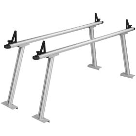 VEVOR Truck Rack, 46-71inch Extendable Truck Ladder Rack, 800 lbs Capacity Steel Ladder Rack for Truck with Non-Drilling J-bolts (Loading Capacity: 800 lbs/363 kg)