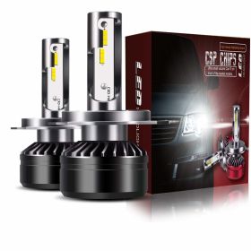 Saber-X LED Headlight Bulbs Conversion Kit,DOT Approved D6 Series CSP Chips Adjustable Beam Light Bulb With Fans Sets - 6000LM 6000K Cool White (style: h4/9003)